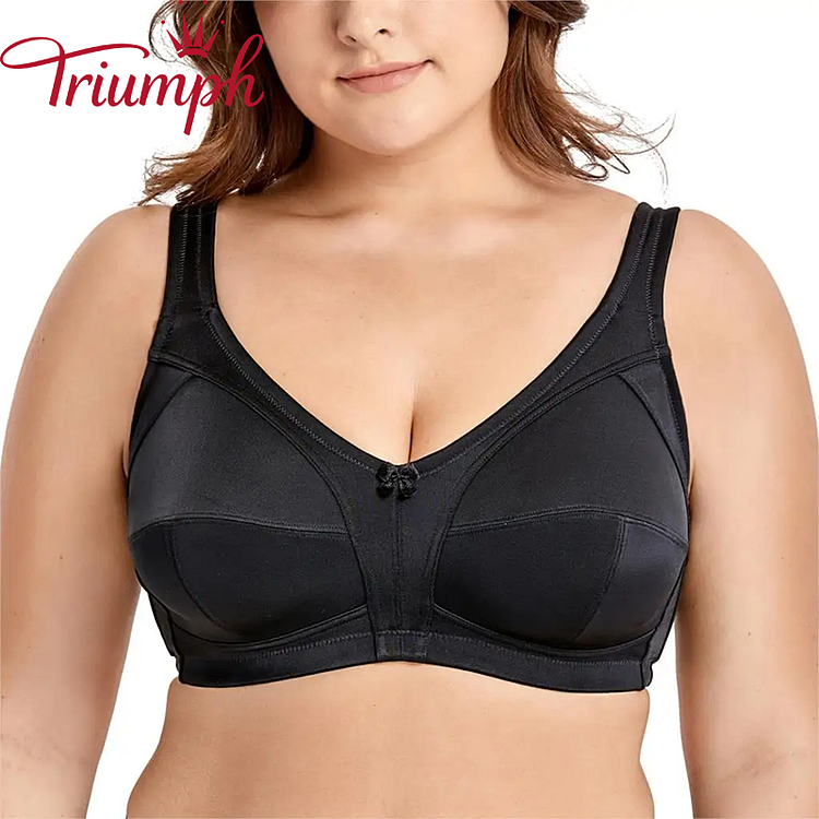 Triumph - （3 db ）Hagyományos állítható pamut melltartó oldalpárnákkal és felső támasztékkal